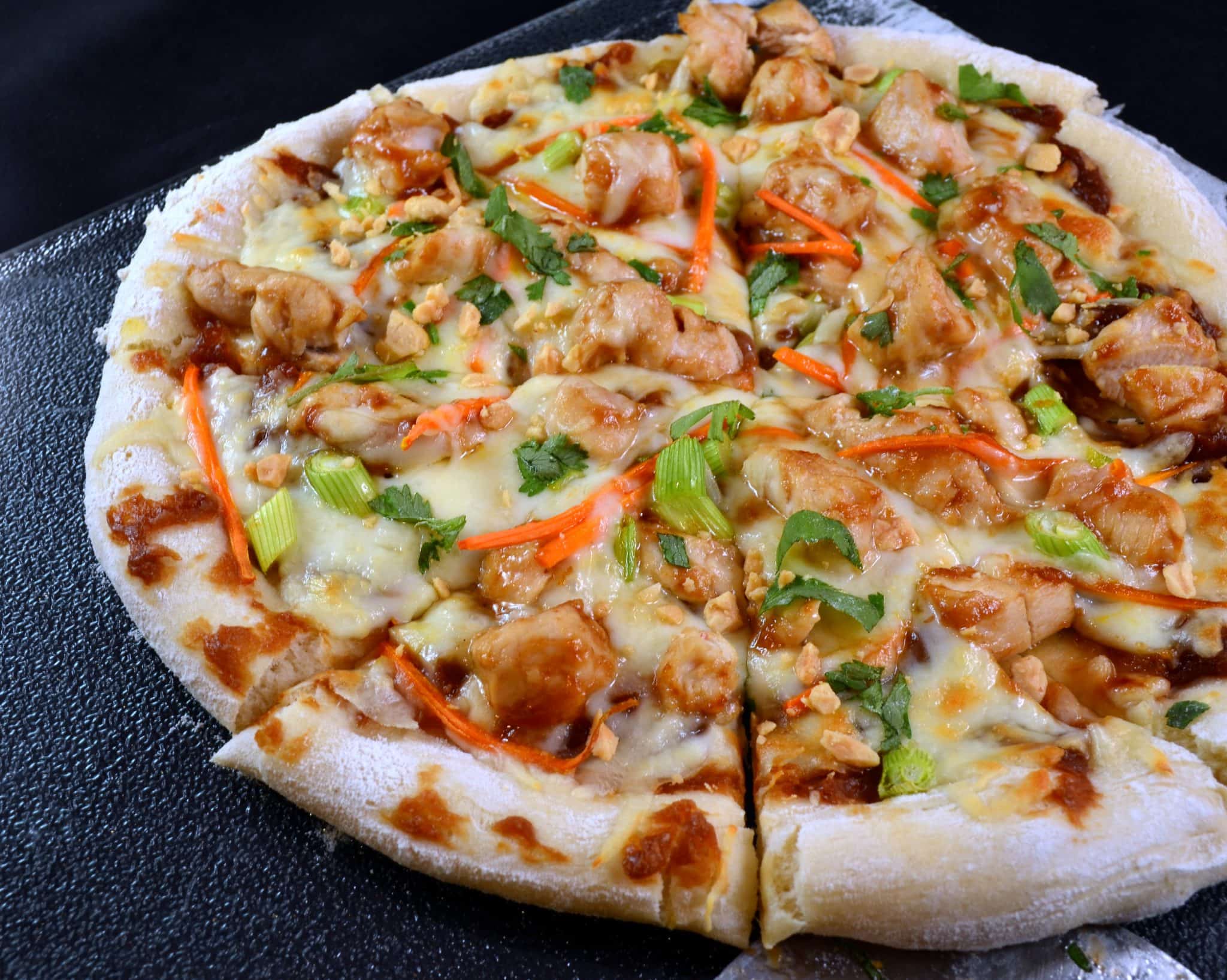 Thai Chicken Pizza - CPK Copycat - Like Mother, Like Daughter