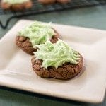 mint brownie cookie square