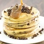 peanut butter chocolate chip pancakes4square