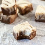 swirled fudge square