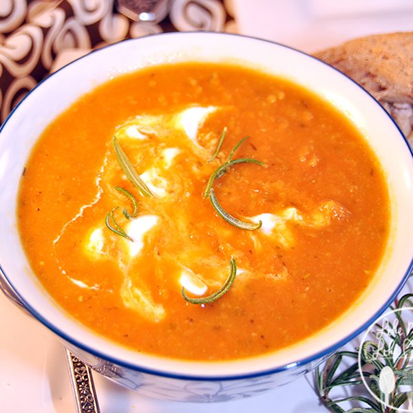 roasted carrot split pea soup 2square