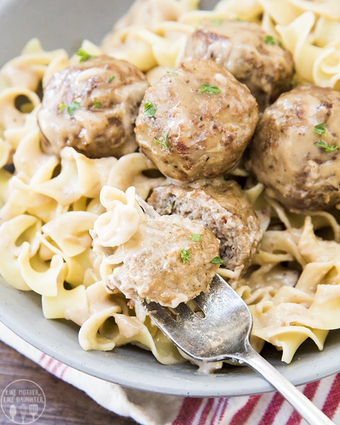 Easy Swedish Meatballs Like Mother, Like Daughter