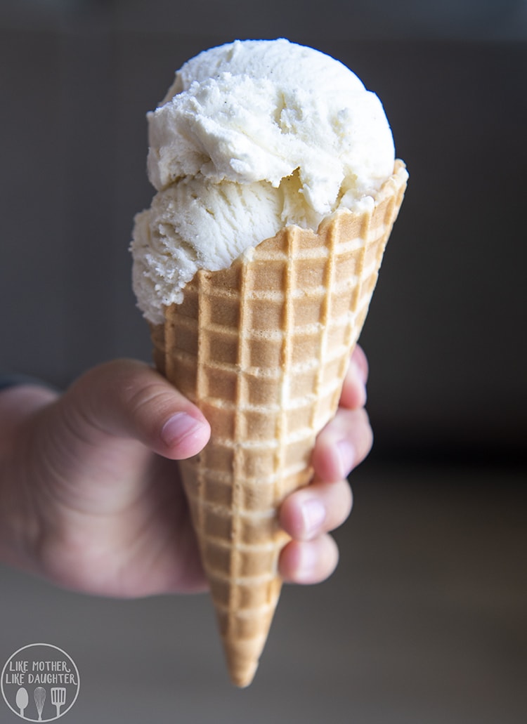 Vanilla Ice Cream Cone for the perfect summer treat