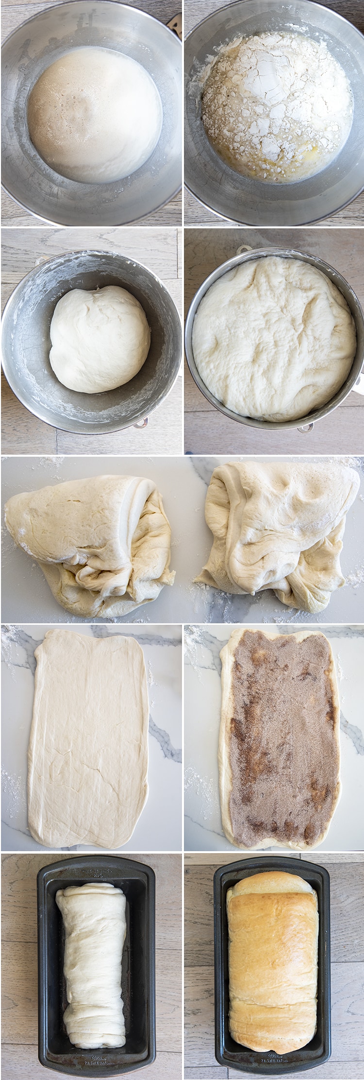 Step by step photos how to make cinnamon swirl bread