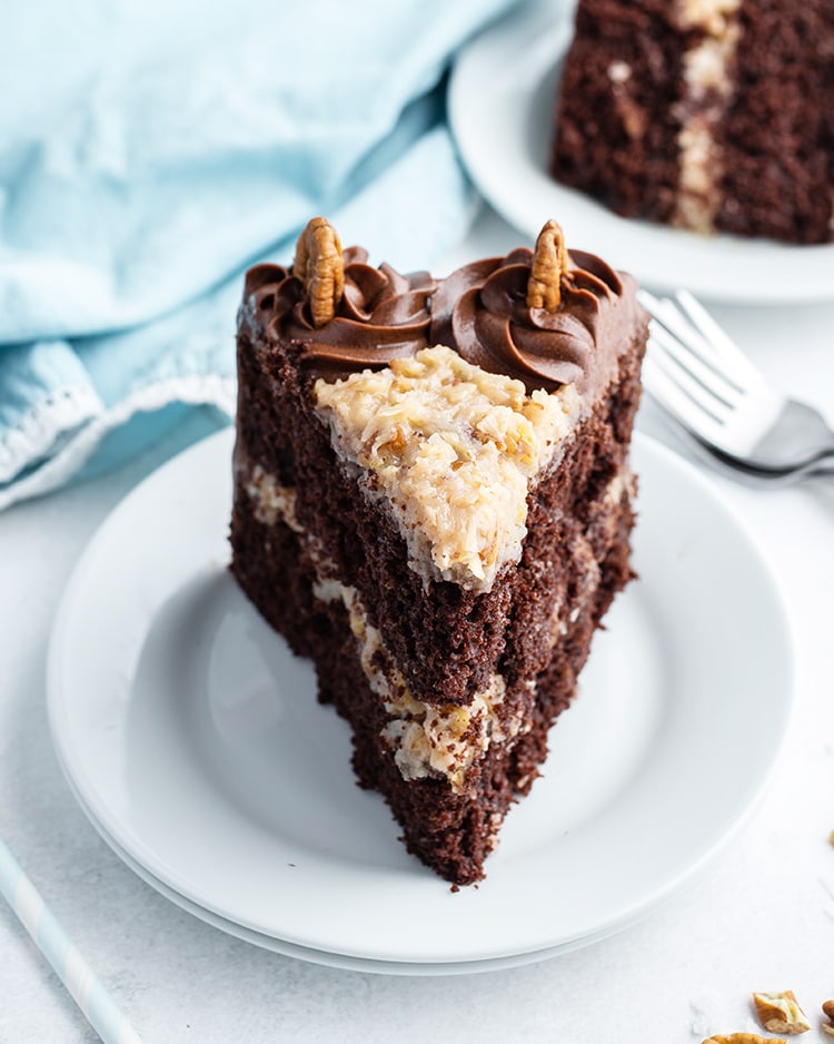 A slice of German Chocolate Cake