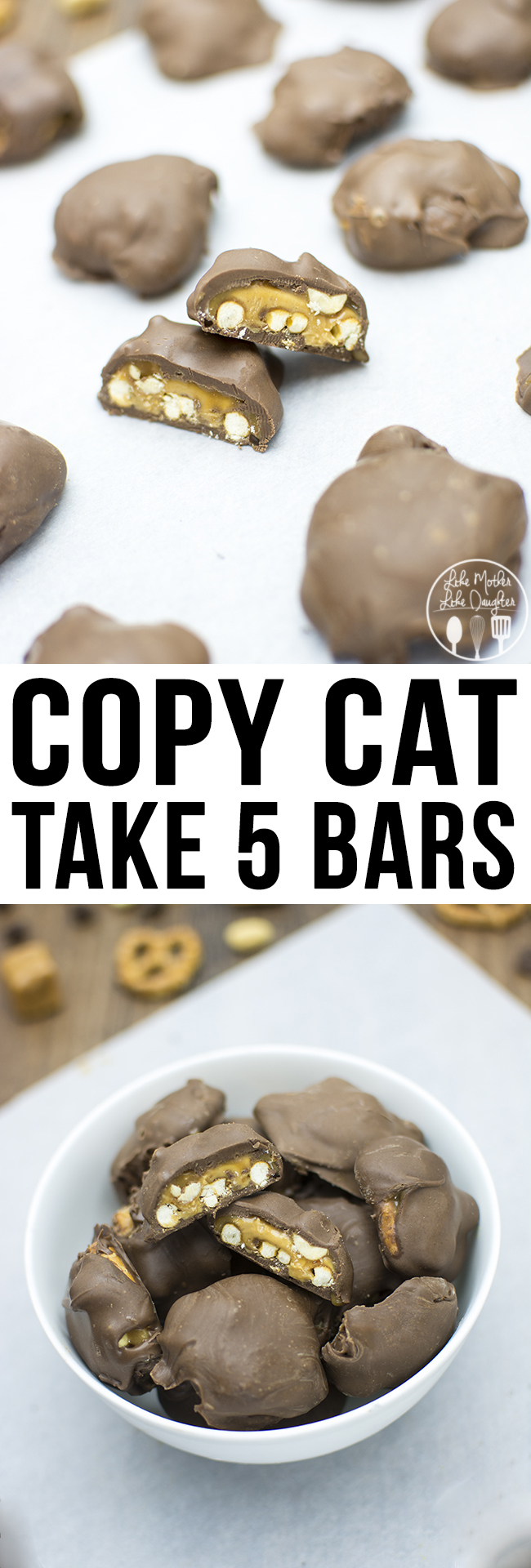 Title card for copy cat take 5 bars with text.