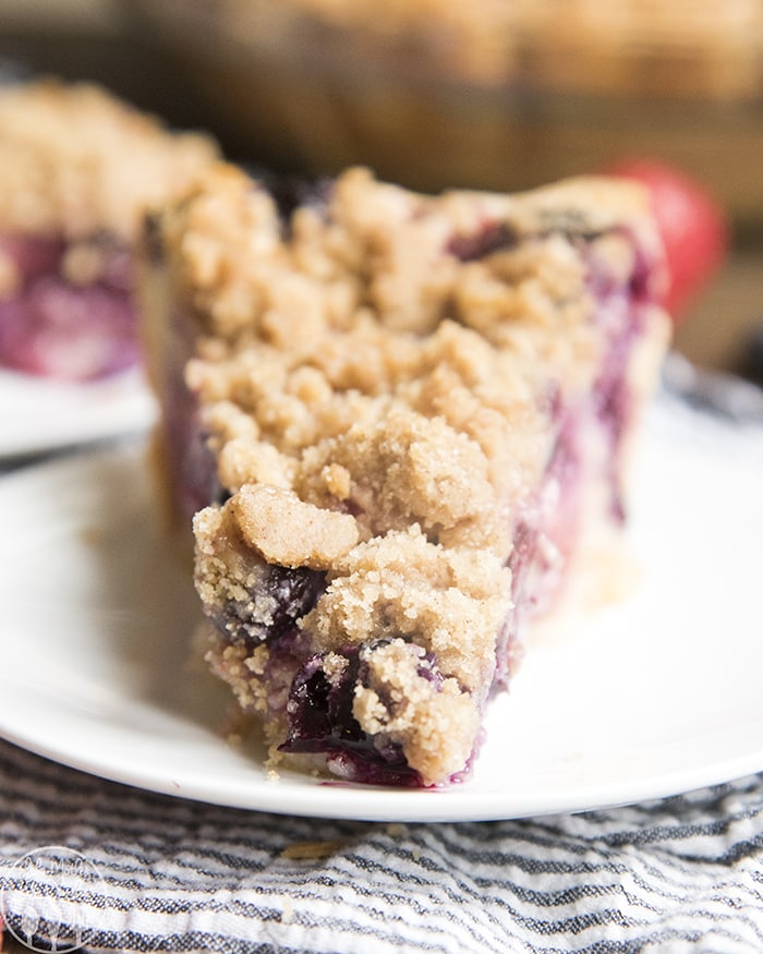 Berry Custard Pie with Streusel Topping