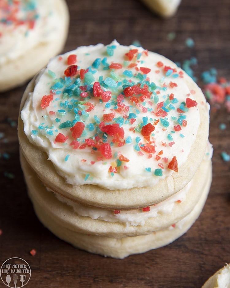 Red White and Blue Sugar Cookies