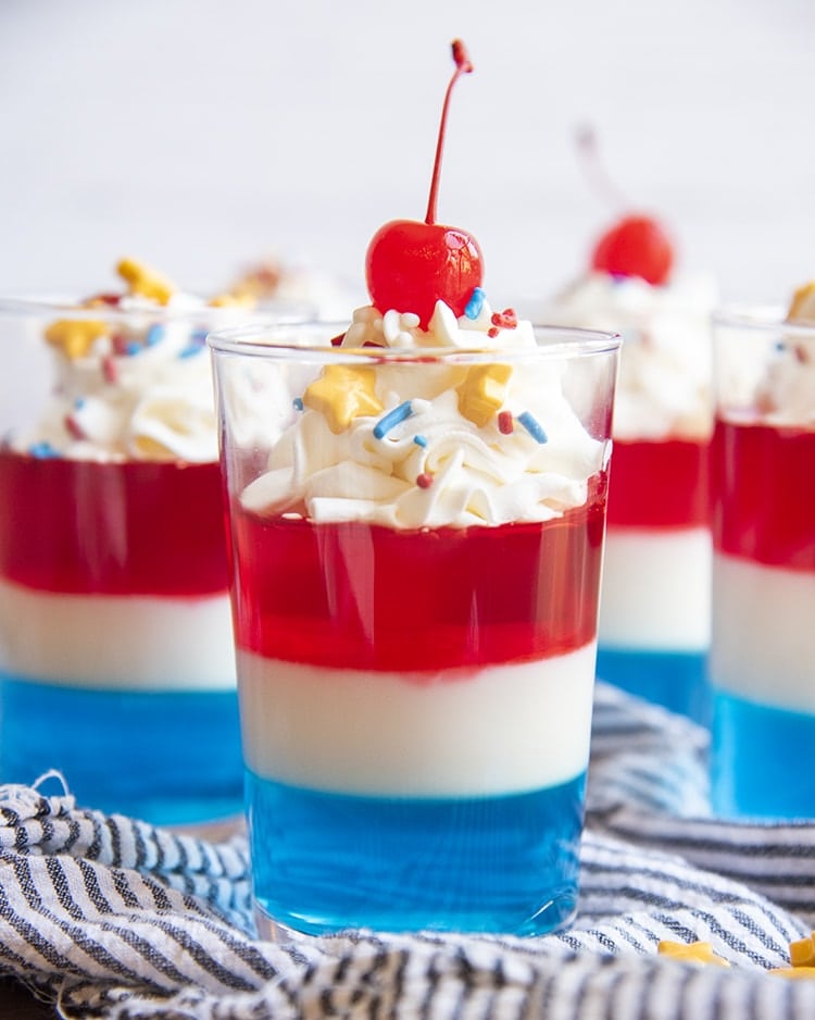 Red White And Blue Jello Cups Like Mother Like Daughter