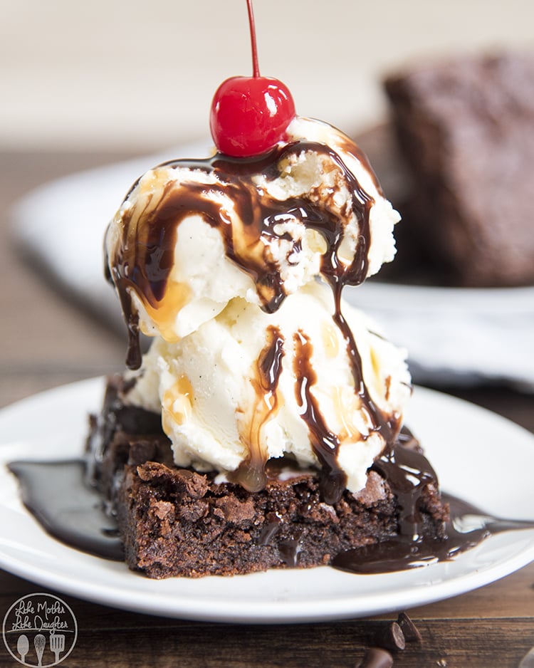 Chocolate Brownie Sundae