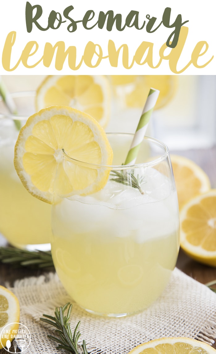 Rosemary lemonade is a refreshing drink with the light and sweet addition of fresh rosemary!