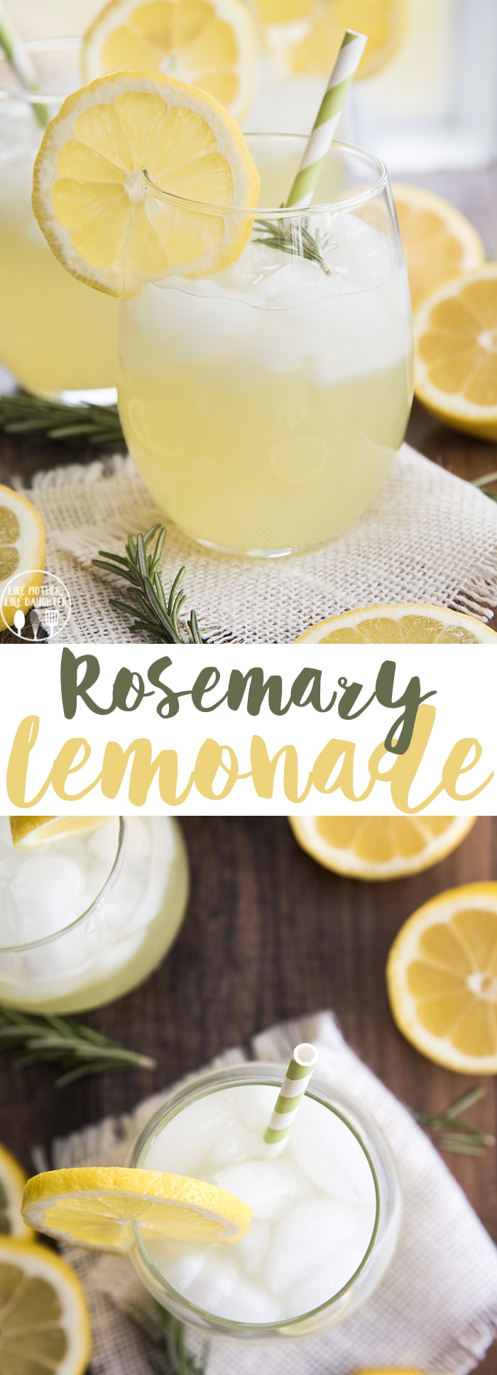 Rosemary lemonade is a refreshing drink with the light and sweet addition of fresh rosemary!