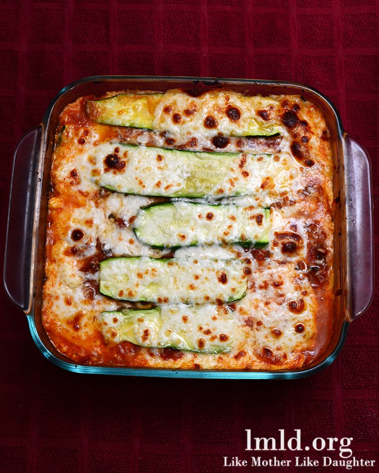 Zucchini Lasagna Like Mother Like Daughter