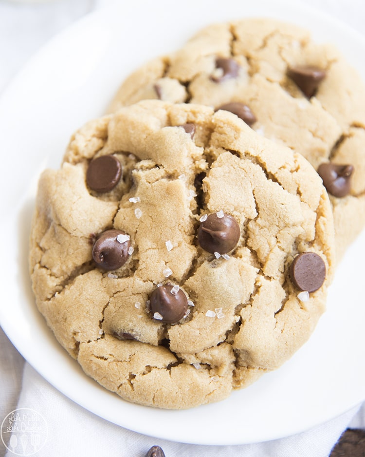 Peanut Butter Chocolate Chip Cookies for Two