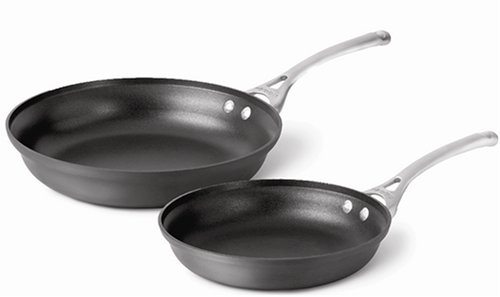 Two nonstick sauce pans.