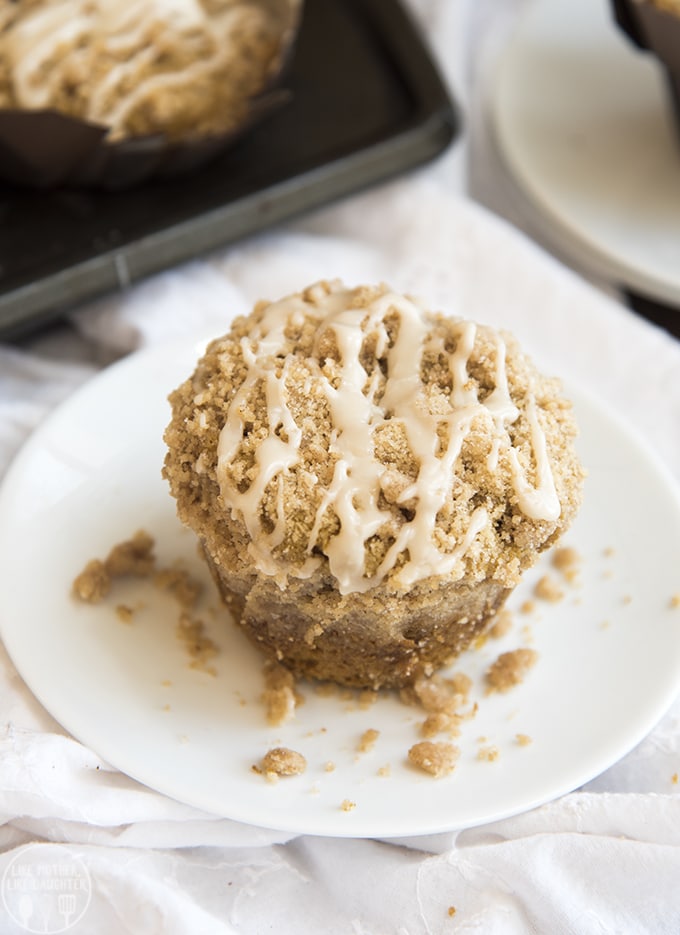 Pumpkin Muffins are made so much better with a cinnamon streusel crumb on top.