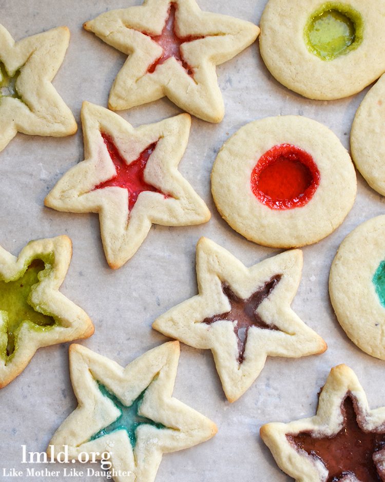 Stained Glass Window Cookies - Like Mother Like Daughter