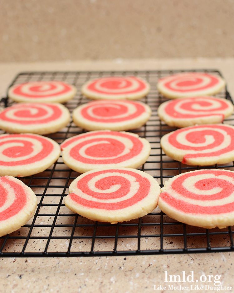 Valentine's Pinwheel Cookies - These delicious red and white pinwheel cookies are delicious frosted or unfrosted for a tasty holiday treat.