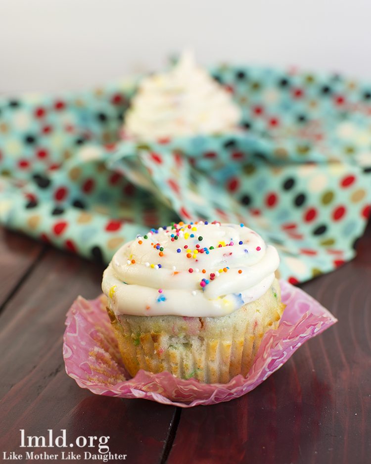 Funfetti Cupcakes for Two