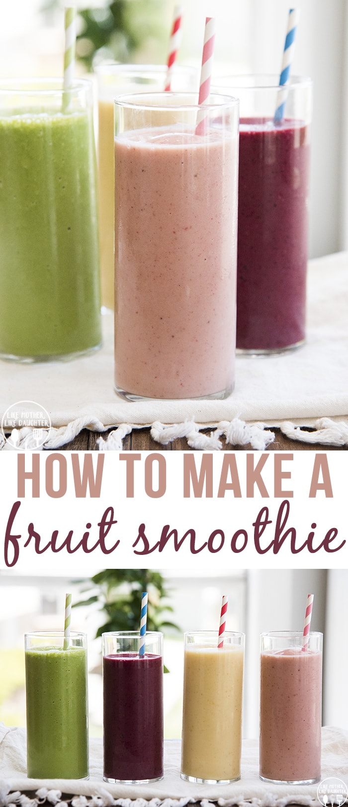 How to Make a Fruit Smoothie with only 4 ingredients, its perfect for breakfast or a snack!