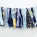 This DIY Fabric Garland is a fun and easy wall hanging; personalize fabric according to your color scheme and likes.