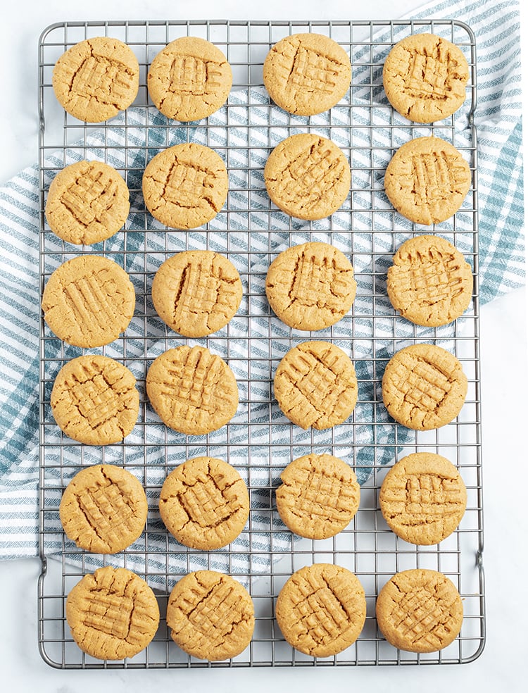 Flourless Peanut Butter Cookies are perfect with milk