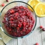 A fresh orange cranberry relish with a touch of orange for your turkey dinner and all the trimmings.