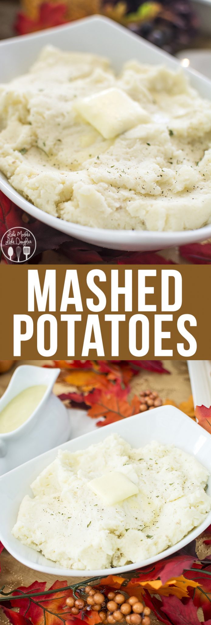 Mashed Potatoes - these mashed potatoes have great flavor, great texture and would make a perfect side dish to your Thanksgiving meal!