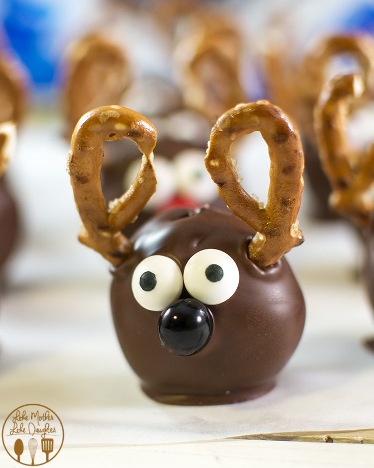 Reindeer Oreo Cookie Balls Like Mother Like Daughter