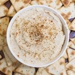 Homemade Hummus - this flavorful homemade hummus can be made in less than 5 minutes for a healthy snack or appetizer.