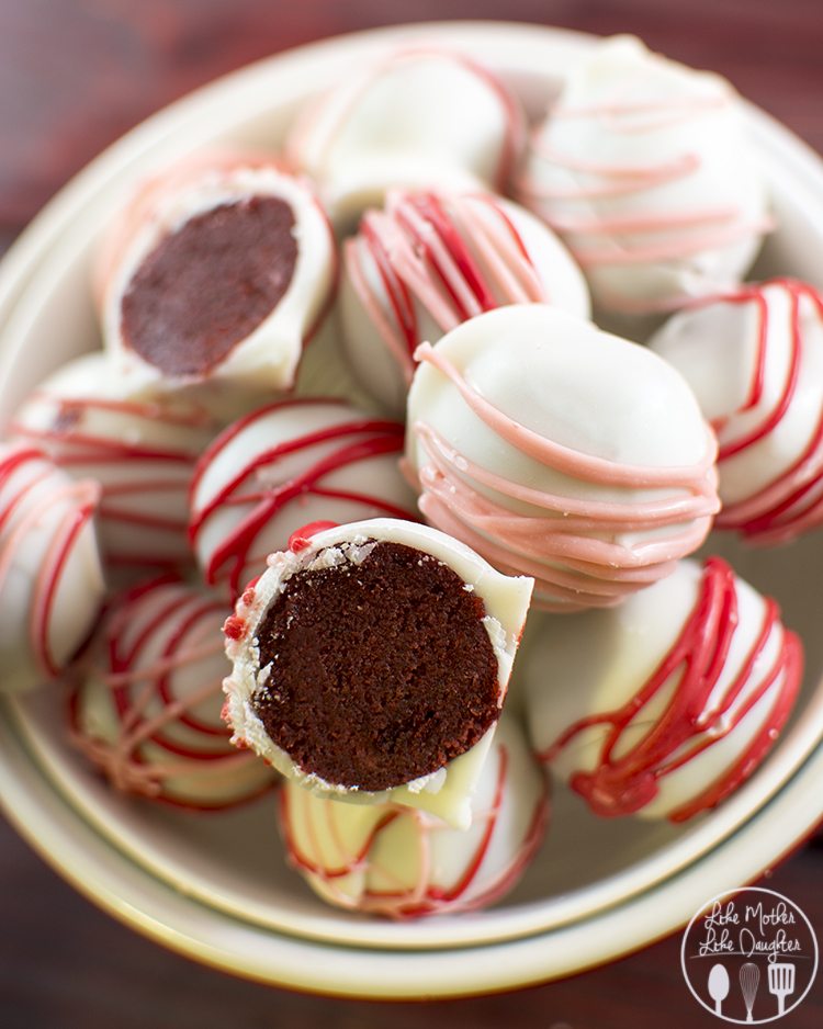 Red Velvet Cake Balls - Like Mother Like Daughter