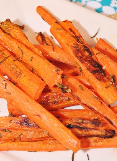 Fresh herbs added to these roasted carrots add to their goodness. So sweet and yummy.