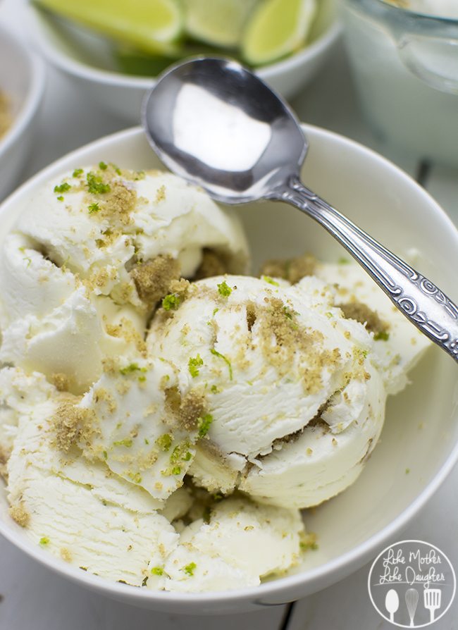 No Churn Key Lime Pie Ice Cream - This No Churn Key Lime Pie Ice Cream is easy to make without an ice cream maker and the result is a creamy, zesty, refreshing lime ice cream that you will love!