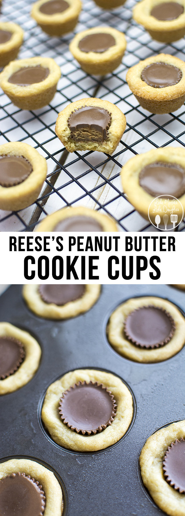 REESE's Peanut Butter Cookie Cups - These simple two ingredient cookie cups can be made in just a few minutes for the perfect snackable treat!