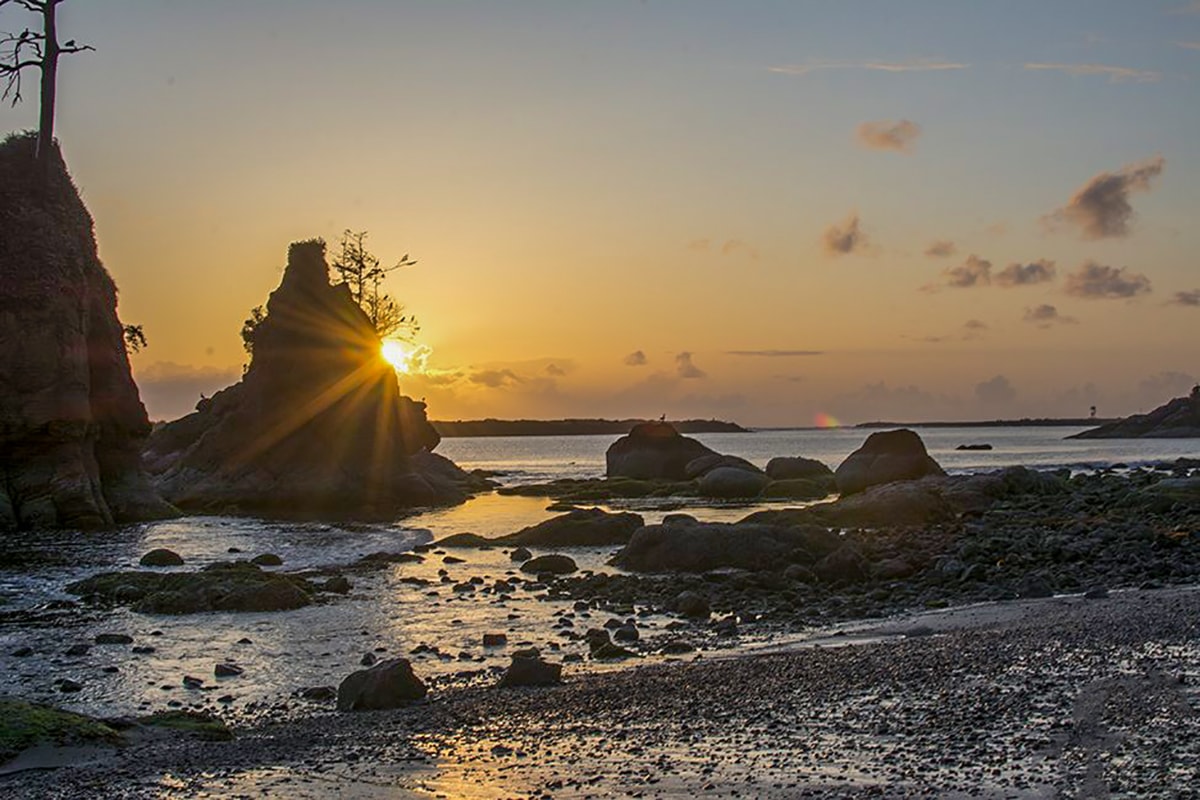A rock formation in Oregon. 