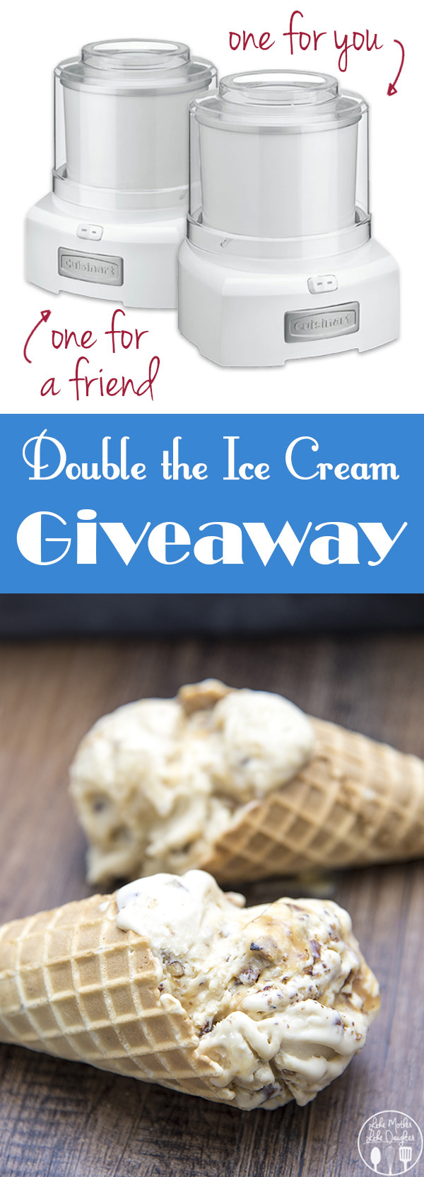 Salted Caramel Pecan Ice Cream and a giveaway! Win an ice cream maker for you and a friend!