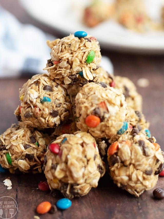 No Bake Monster Cookie Granola Bites – Like Mother, Like Daughter