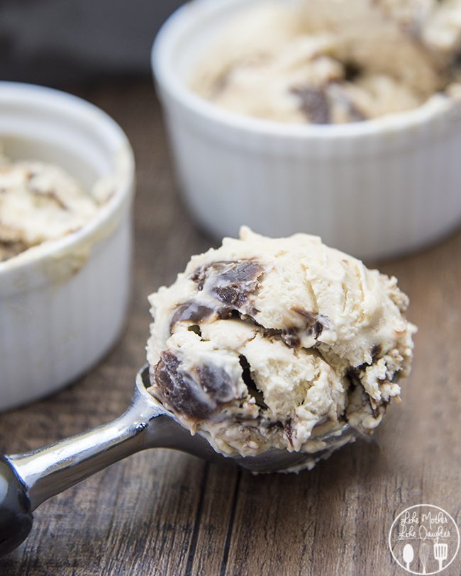 no churn peanut butter ice cream with fudge swirl 2