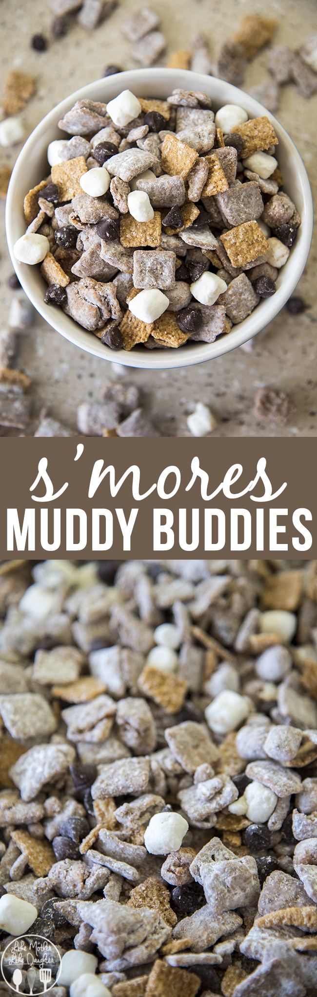 Title card for smores buddy buddies with text.