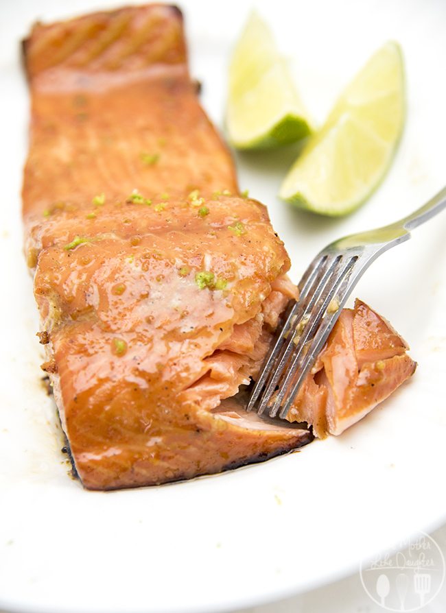 Honey Lime Salmon - Like Mother Like Daughter