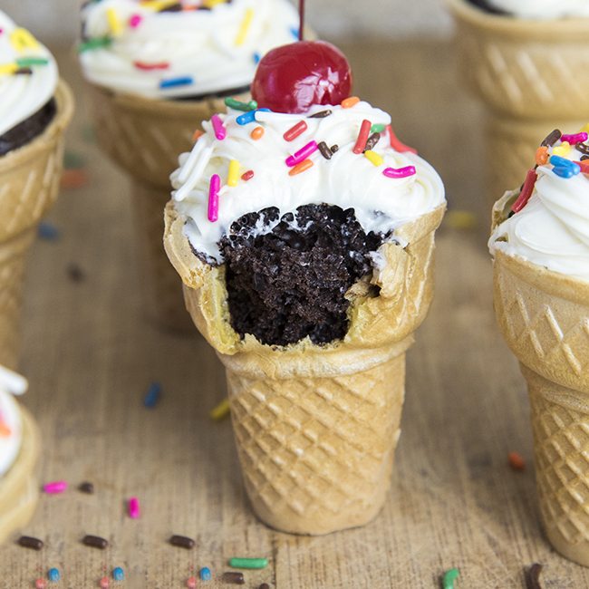 ice cream cone cupcakes