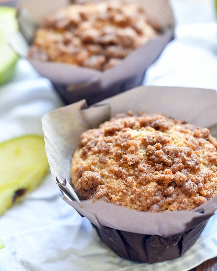 Apple Muffins with a perfect crumb topping
