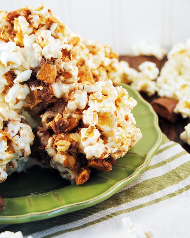 Candy Marshmallow Popcorn Balls - Like Mother, Like Daughter
