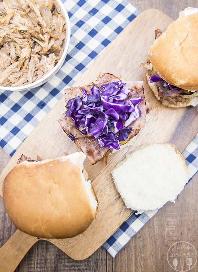 Hawaiian Pulled Pork Sliders - Like Mother Like Daughter