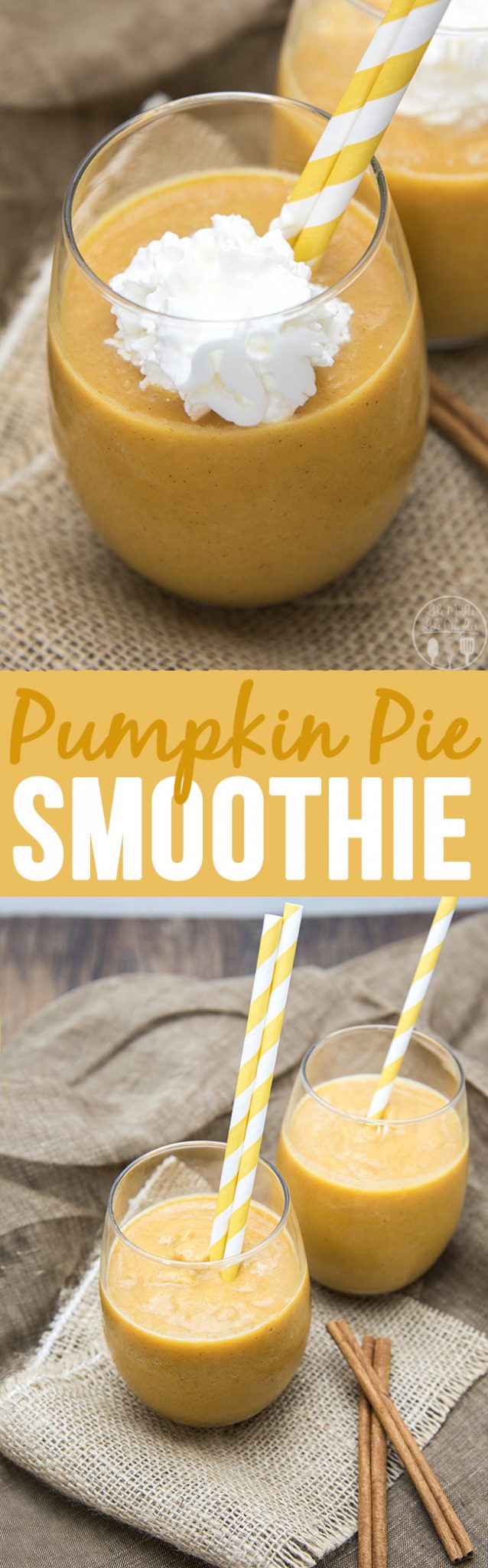Pumpkin Pie Smoothie - This creamy and silky smoothie tastes just like a slice of pumpkin pie, in smoothie form!