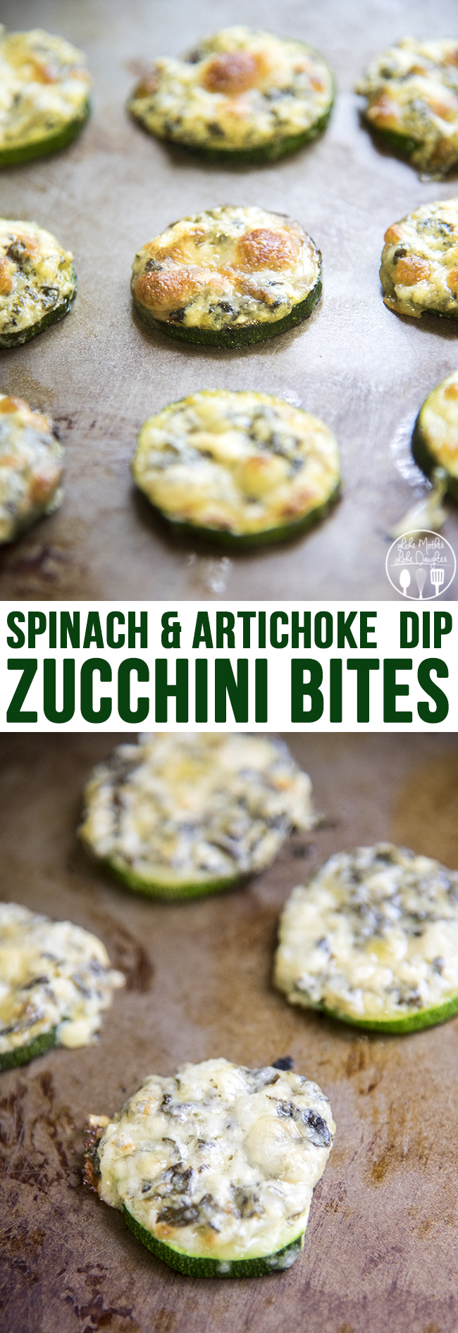 Spinach and Artichoke Dip Zucchini Bites LMLDFood