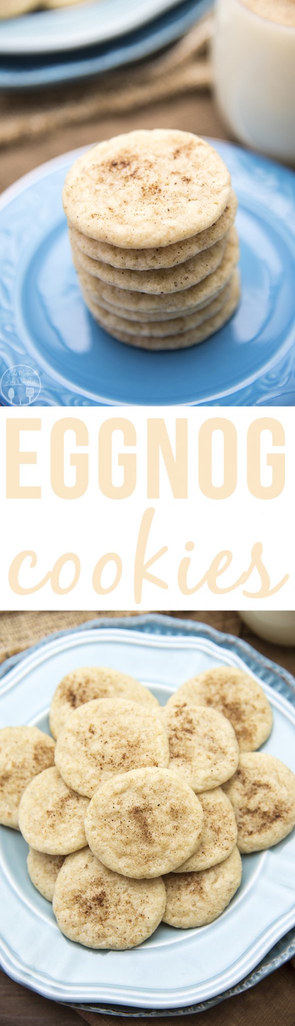 Eggnog cookies have the great taste of eggnog in a cookie! With eggnog, cinnamon and nutmeg these are a delicious seasonal cookie!