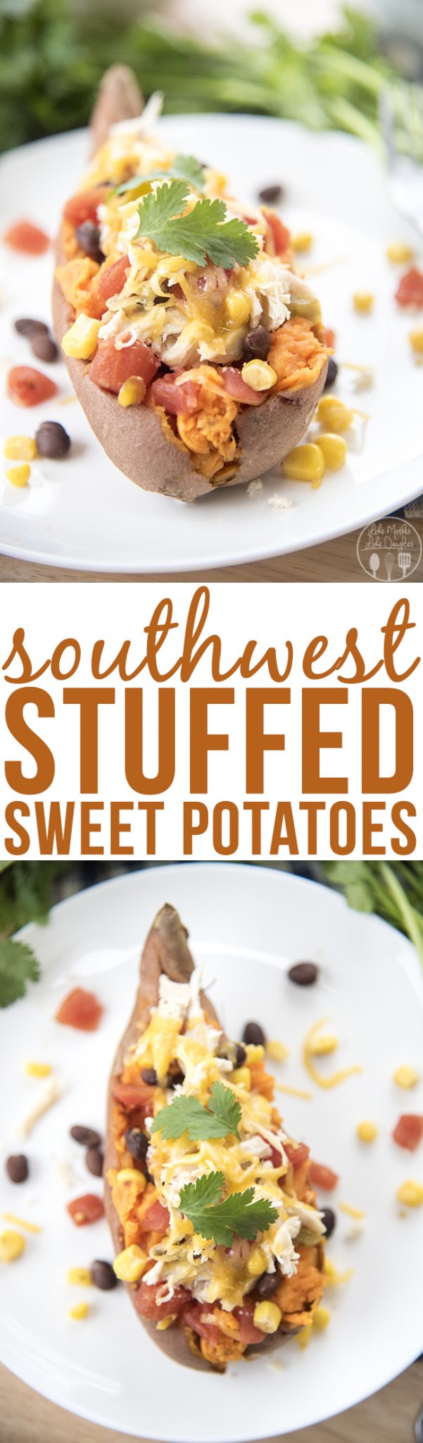 Southwest Stuffed Sweet Potatoes - Like Mother Like Daughter