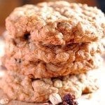 Soft and chewy, plump full of raisins and old fashioned oats, flavored with vanilla and cinnamon for your favorite basic oatmeal raisin cookie.