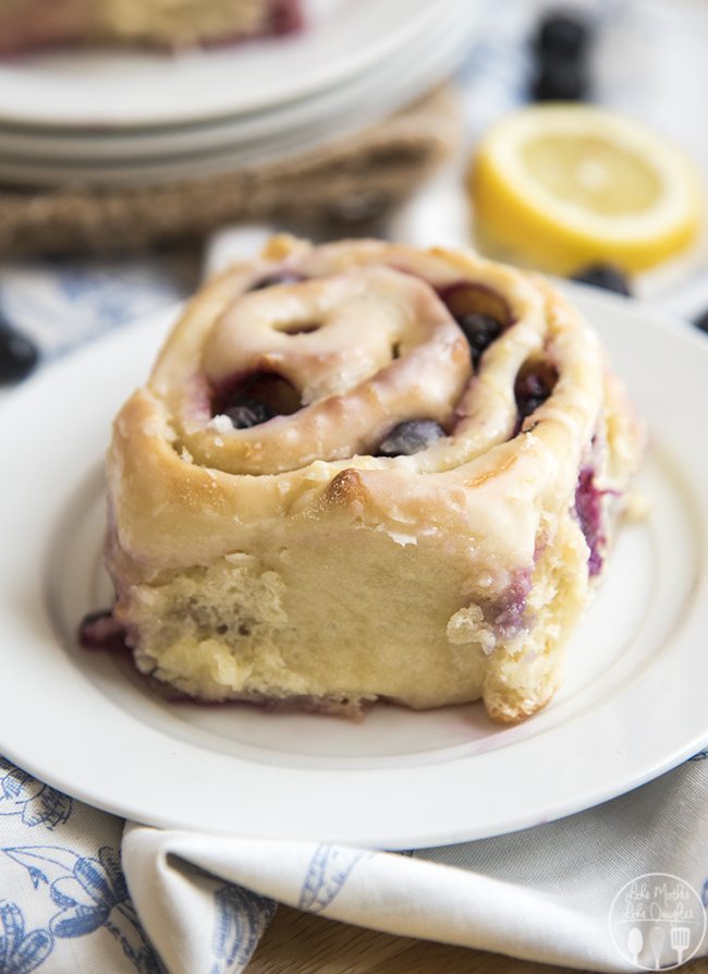 Lemon Blueberry Sweet Rolls | Like Mother Like Daughter